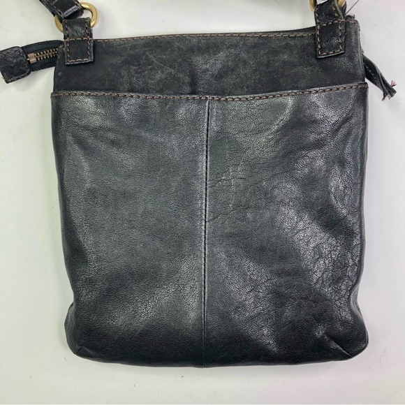 Fossil soft black leather crossbody purse - Picture 3 of 13